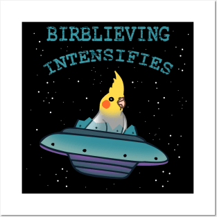 birblieving intensifies - ufo birb Posters and Art